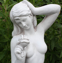 Load image into Gallery viewer, Stone Effect Lady With Rose Statue
