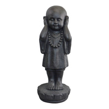 Load image into Gallery viewer, Set Of 3 Stone Effect See No Evil, Hear No Evil, Speak No Evil Monks
