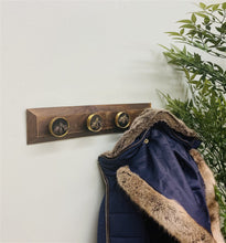 Load image into Gallery viewer, Four Bee Design Coat Knobs On A Wooden Base
