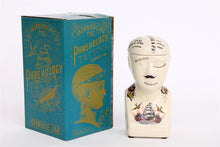 Load image into Gallery viewer, Ceramic Phrenology Head Storage Small
