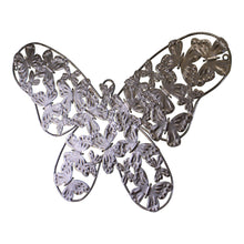 Load image into Gallery viewer, Small Silver Metal Butterfly Design Wall Decor
